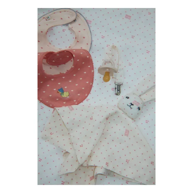 Lot de 2 Bavoirs Canard Coton Bio | Rose