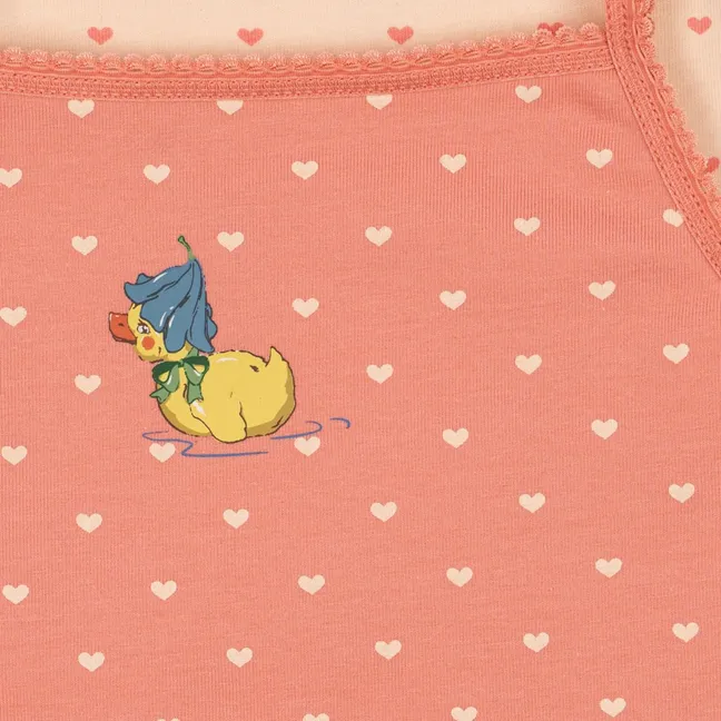 Lot de 2 Débardeurs Canard Coton Bio | Rose