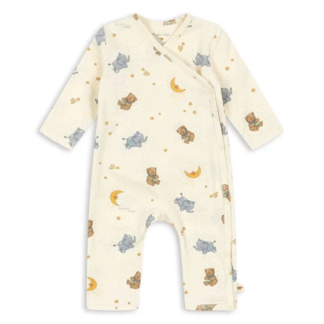 Combinaison Oursons Coton Bio | Ecru