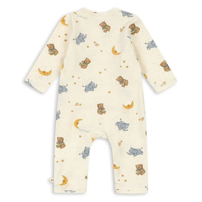 Combinaison Oursons Coton Bio | Ecru