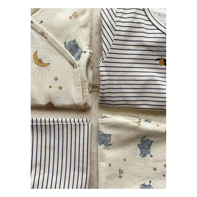 Combinaison Oursons Coton Bio | Ecru