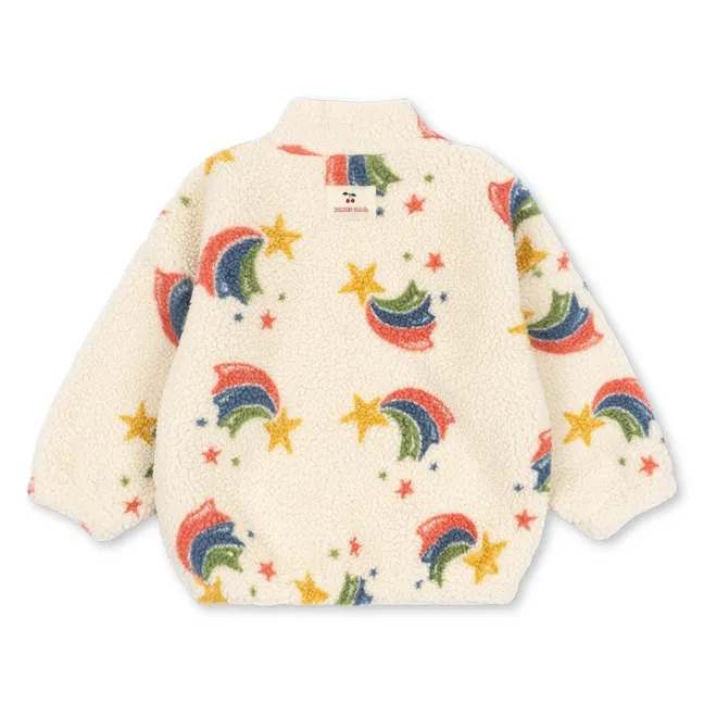 Veste Façon Sherpa Jody Arc-en-Ciel Fibres Recyclées | Ecru