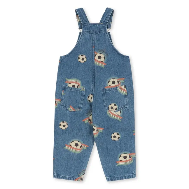 Salopette Magot Football Denim Coton Bio | Bleu