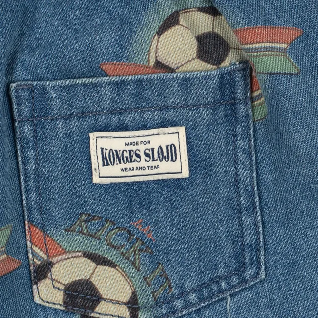 Jean Magot Football Coton Bio | Bleu