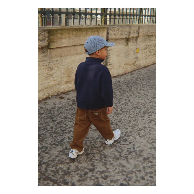 Sweat Zippé Mano | Bleu nuit