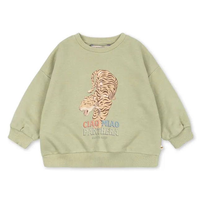 Lou Tigres Organic Cotton Sweatshirt | Sage