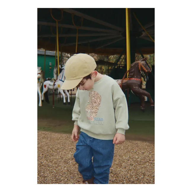 Lou Tigres Organic Cotton Sweatshirt | Sage