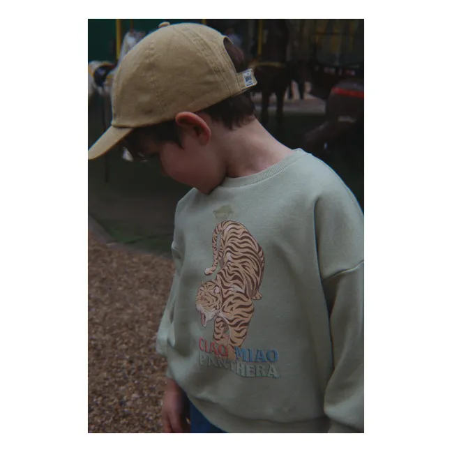 Lou Tigres Organic Cotton Sweatshirt | Sage