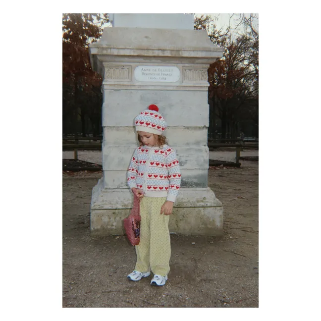 Pantalon Marlo Pois Coton Bio | Jaune