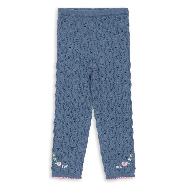 Pantalon Maille Rosier | Bleu