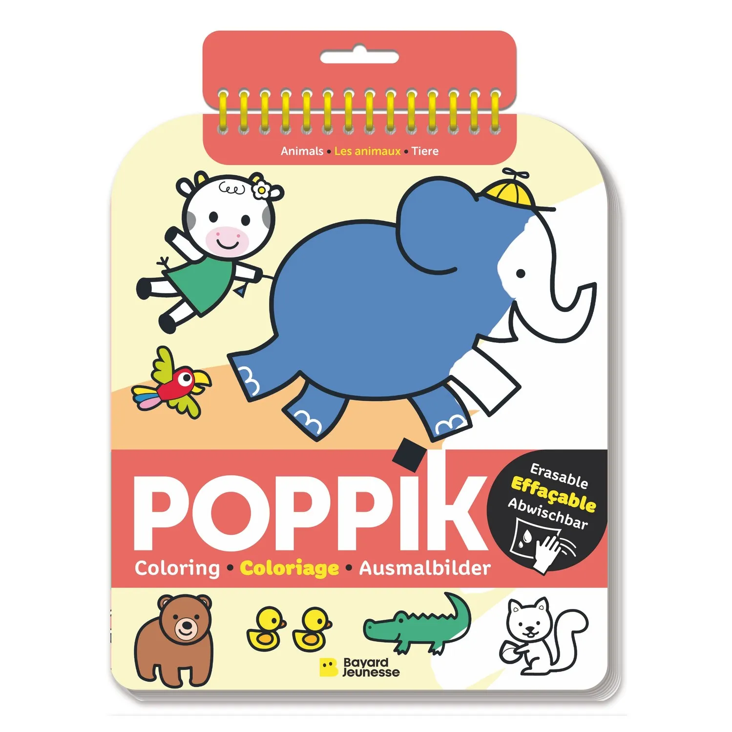 Carnet de coloriages effaçables Animals | Multicolore- Image produit n°0