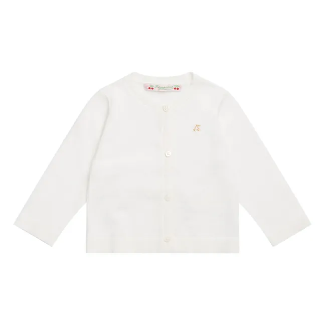 Cotton Cardigan | White