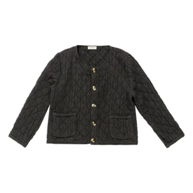 Chaqueta acolchada Anís de algodón orgánico - Colección Mujer | Negro