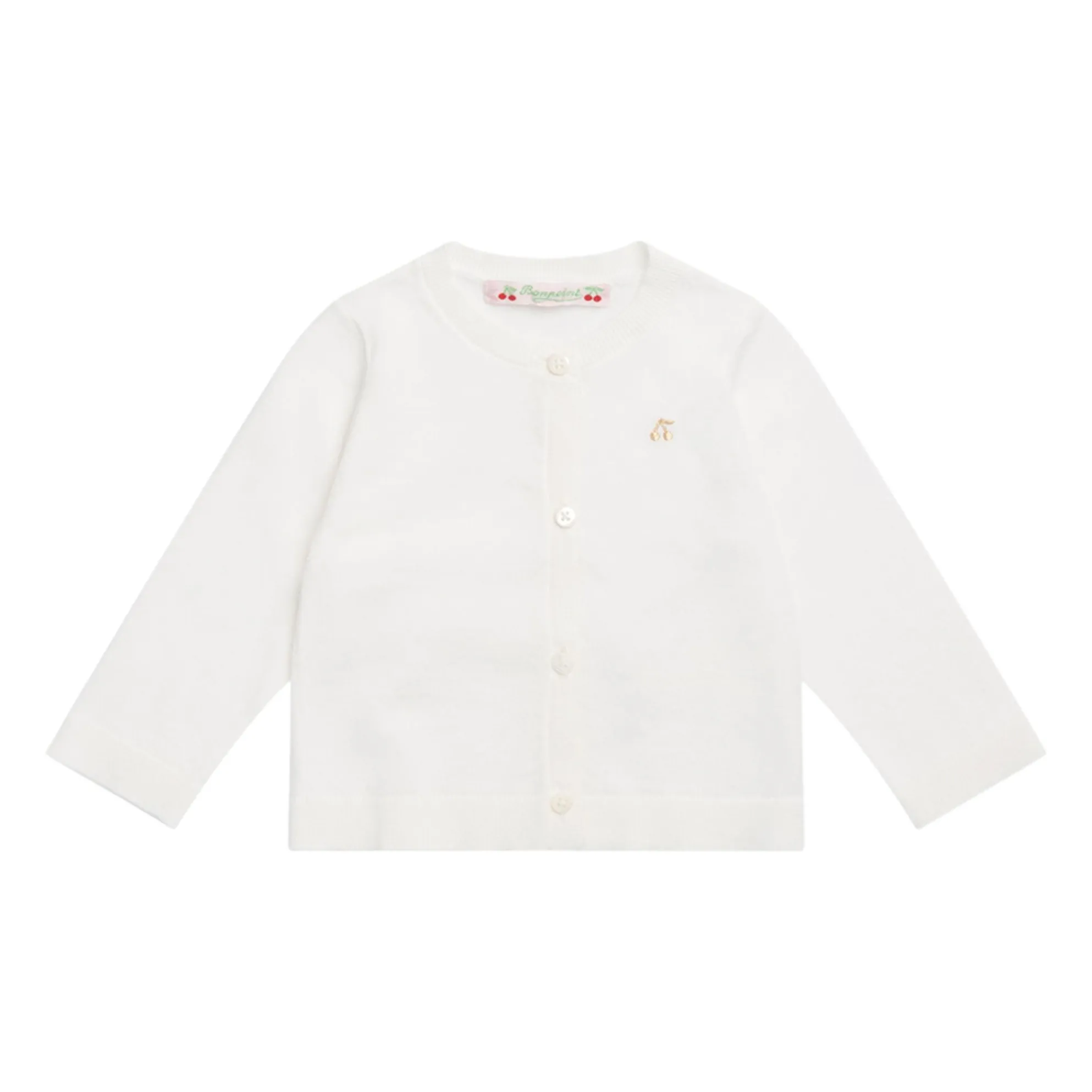 Cardigan Coton | Blanc- Image produit n°0