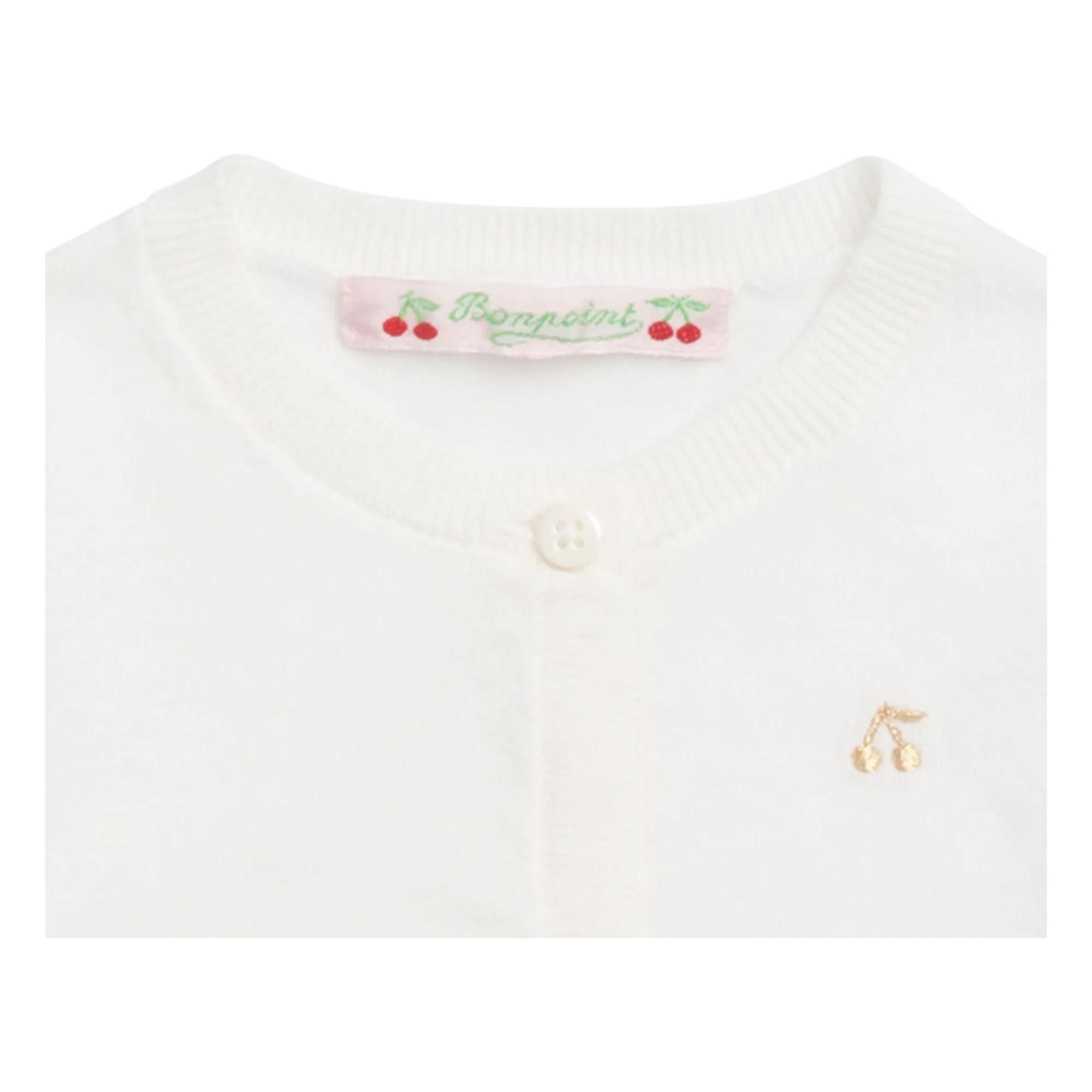 Cardigan Coton | Blanc- Image produit n°3