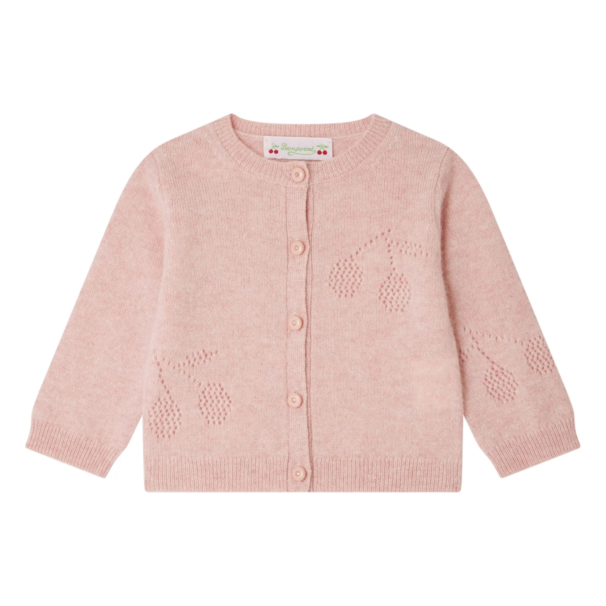 Bonpoint Pink Gwenola Cashmere Cardigan