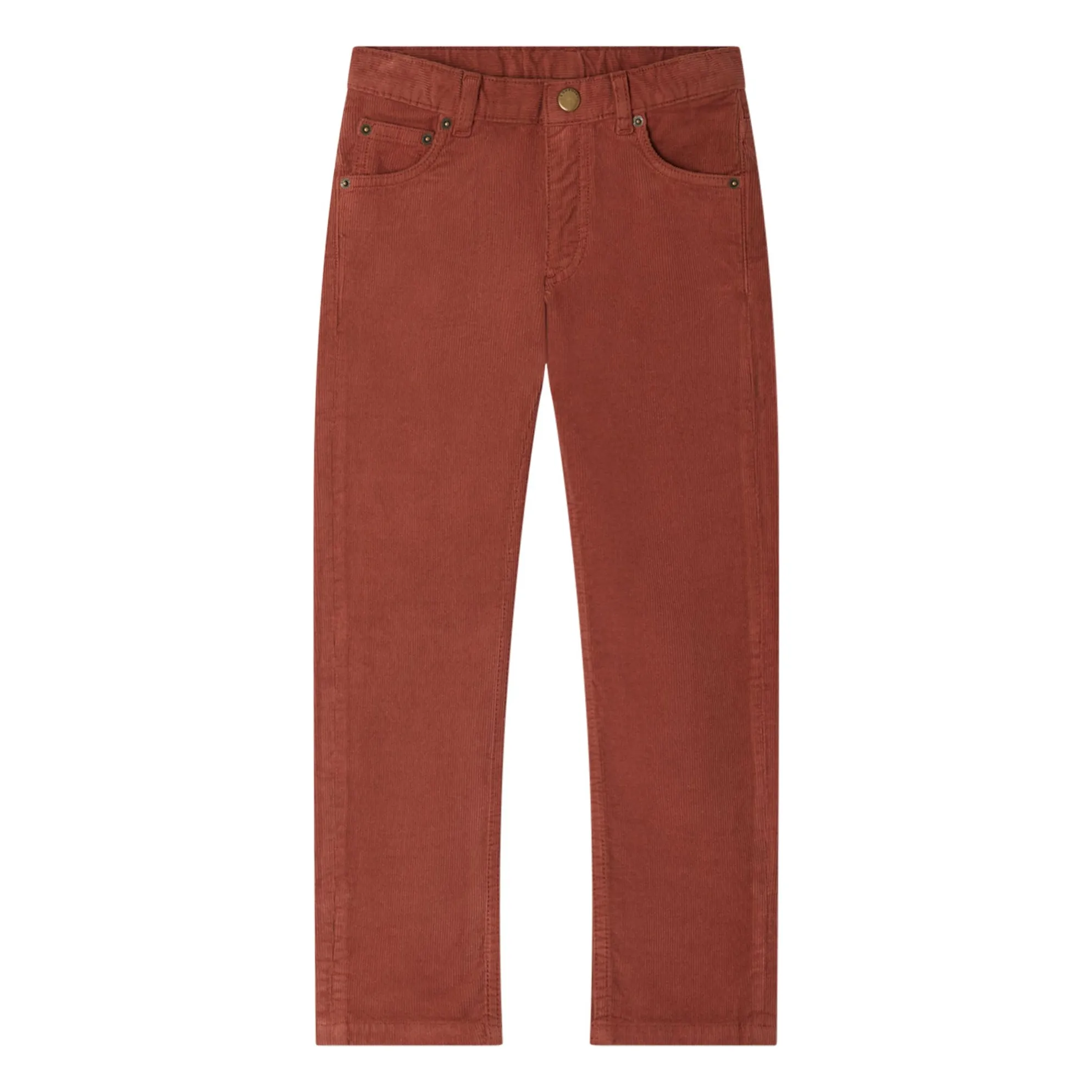 Bonpoint Boys Caramel Dewey Dark Brown Corduroy Pants