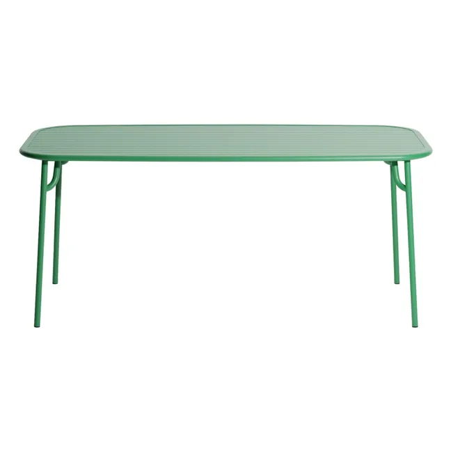 Tavolo rettangolare week-end | Verde menta