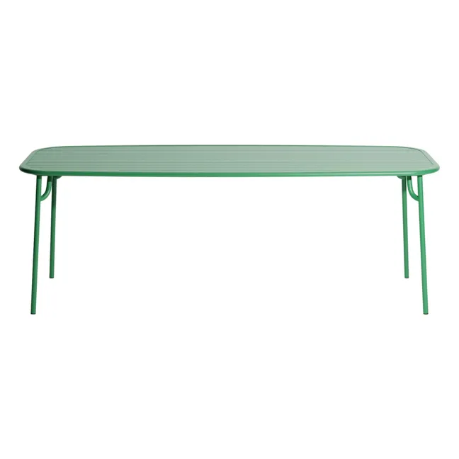 Tavolo rettangolare week-end | Verde menta