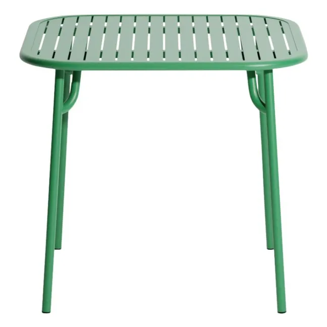 Tavolo quadrato da week-end  | Verde menta