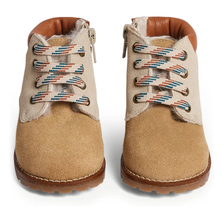 Diego first step leather shoes | Camel- Product image n°2