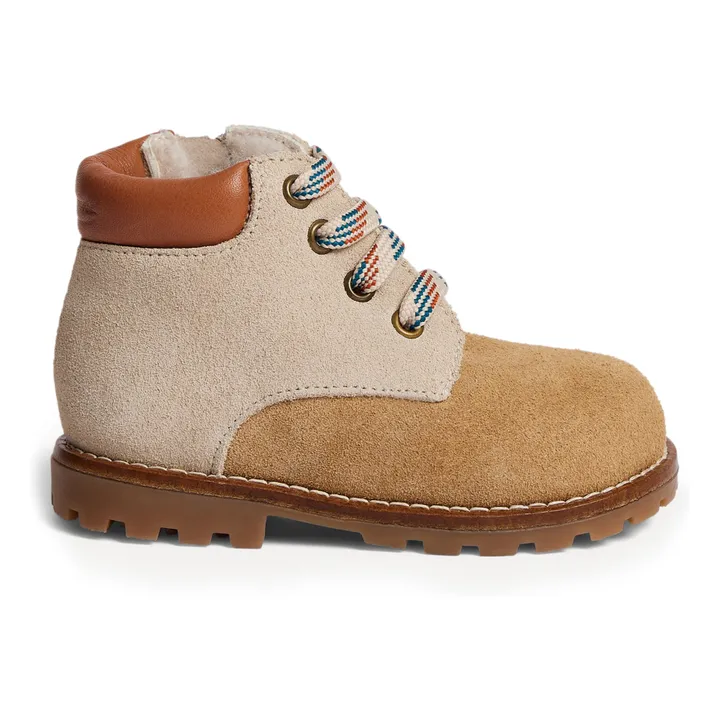 Diego first step leather shoes | Camel- Product image n°0