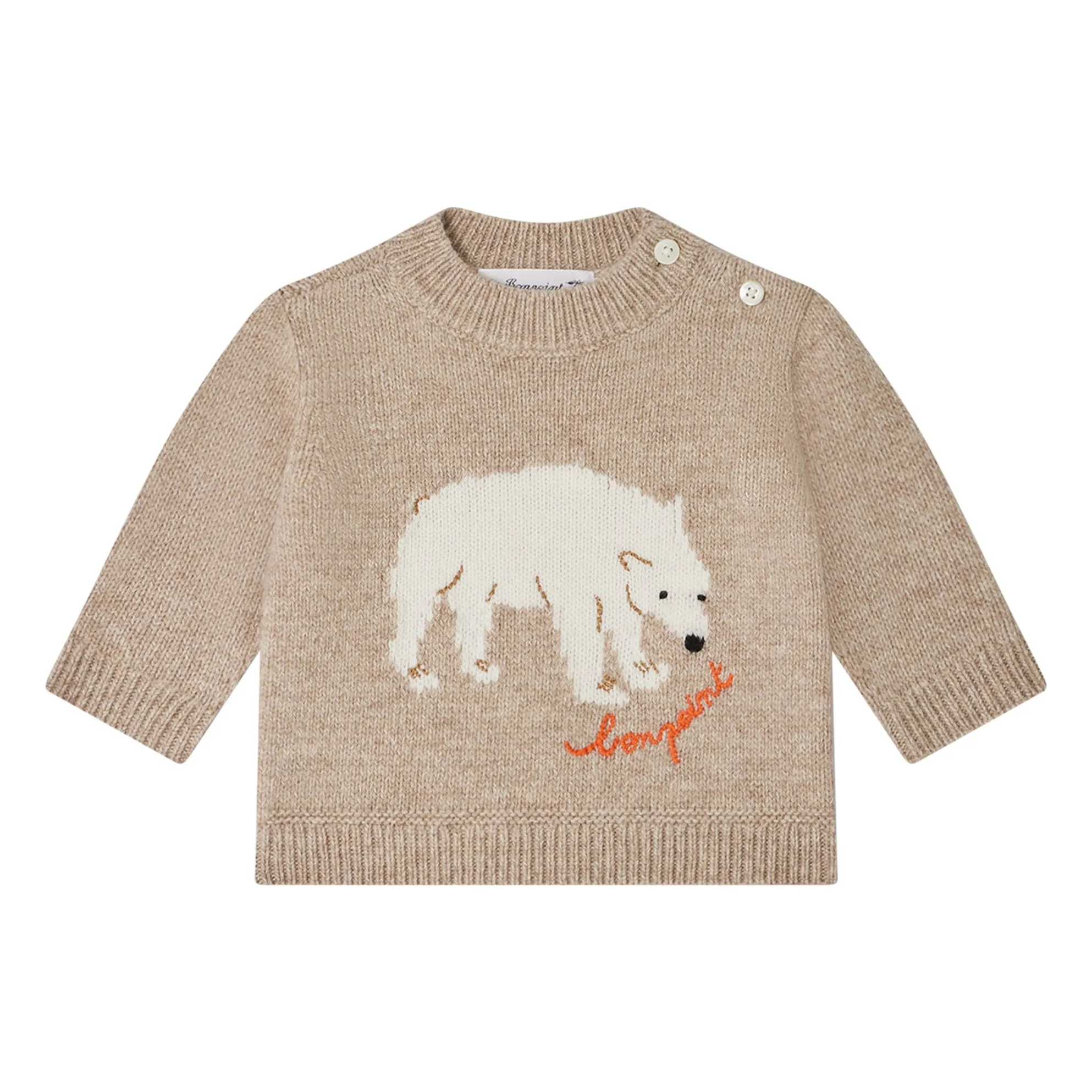 Bonpoint Beige Almire Wool Sweater