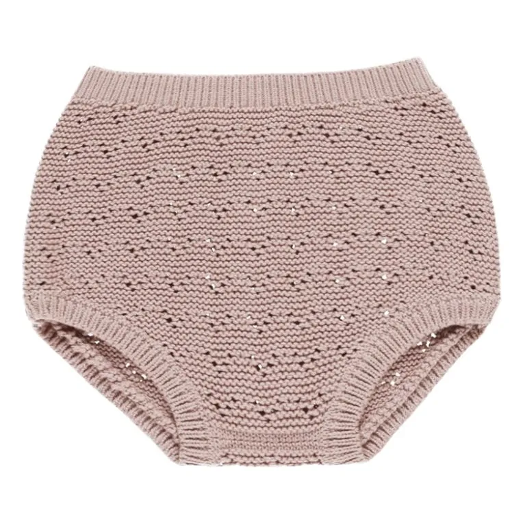 Quincy Mae Mauve Bloomer Pointelle