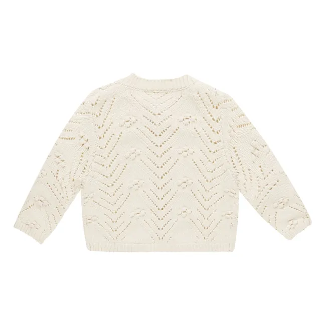 Openwork cardigan | Ecru