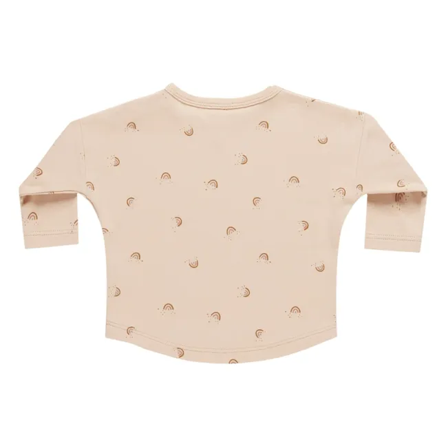 Regenbogen-T-Shirt | Beige rosé