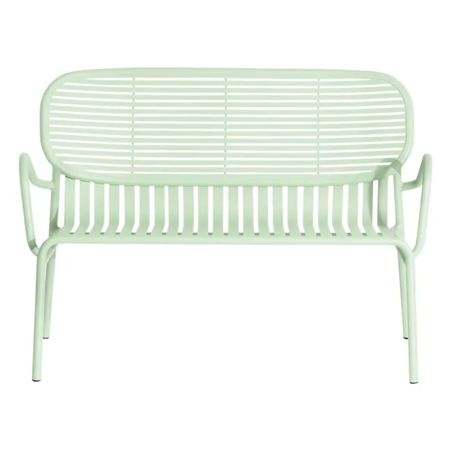 Fin de semana Sofá de jardín de 2 plazas | Verde Pálido