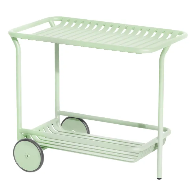 Aparador de fin de semana con ruedas | Verde Pálido