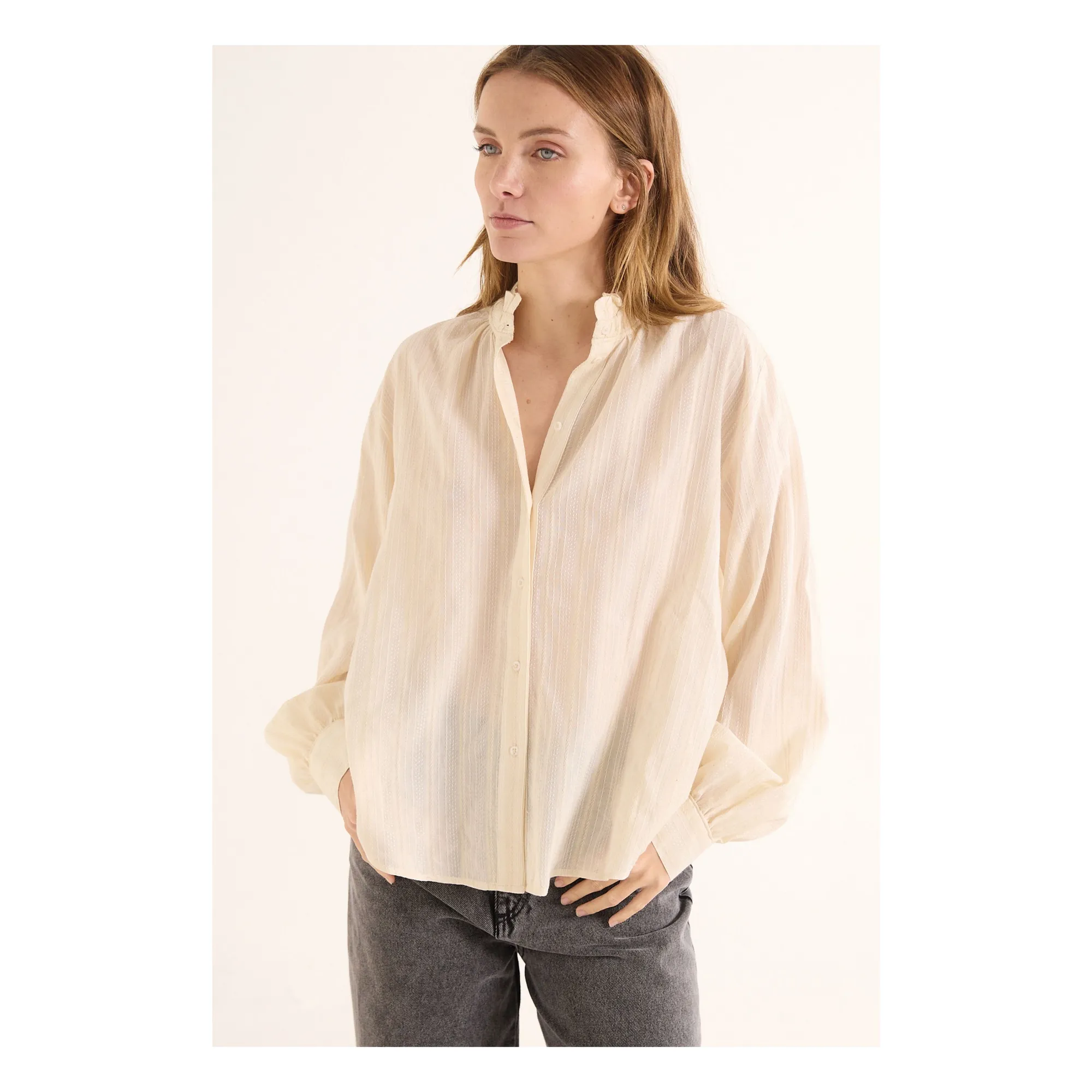 Sacrécoeur Ecru Blouse Soline Bloss