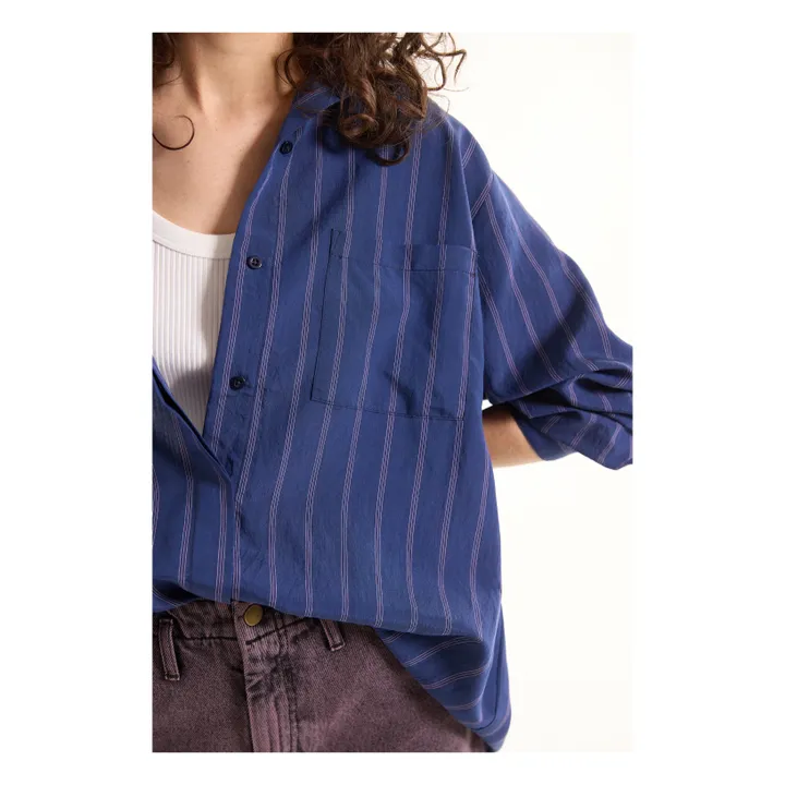 Sacrécoeur Grace Soko Shirt Stripes Navy blue Smallable