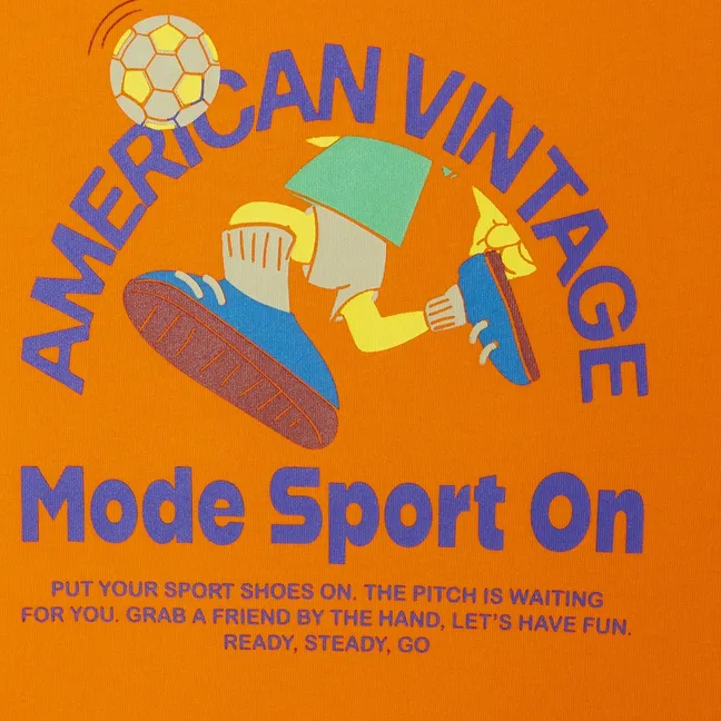 T-shirt Fizvalley Mode Sport On | Orange