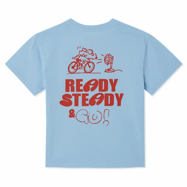 Fizvalley Ready Steady T-shirt | Light Blue