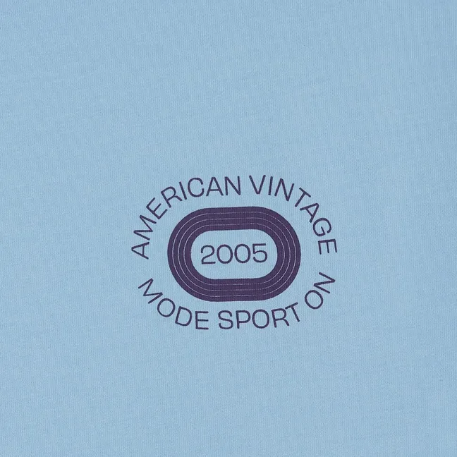 T-shirt Fizvalley Ready Steady | Bleu Clair
