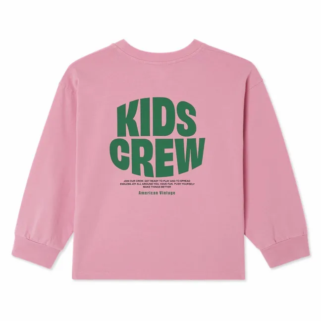 Fizvalley Kids Crew T-shirt | Pink