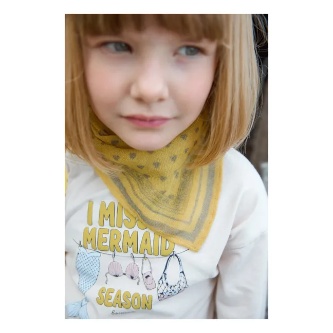 Foulard Foulove Laine | Jaune moutarde