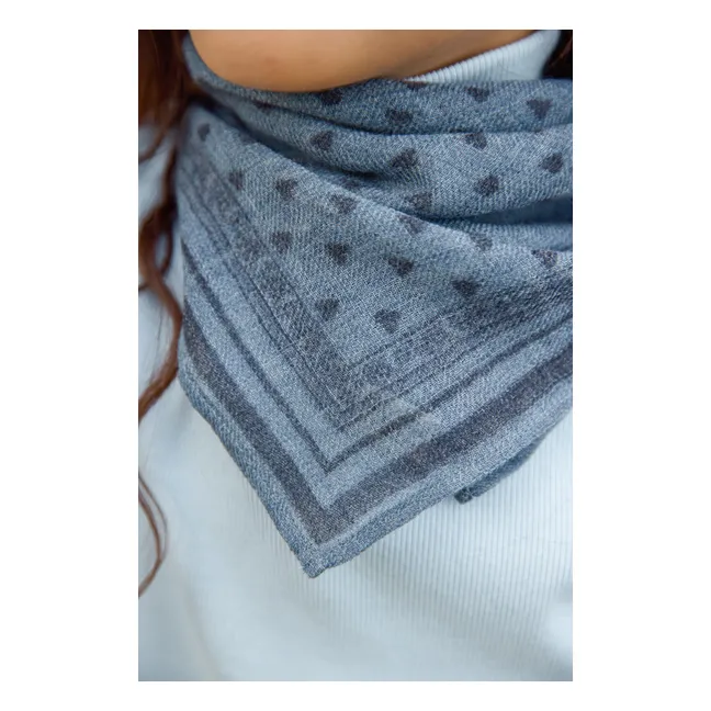 Foulard Foulove Laine | Bleu horizon