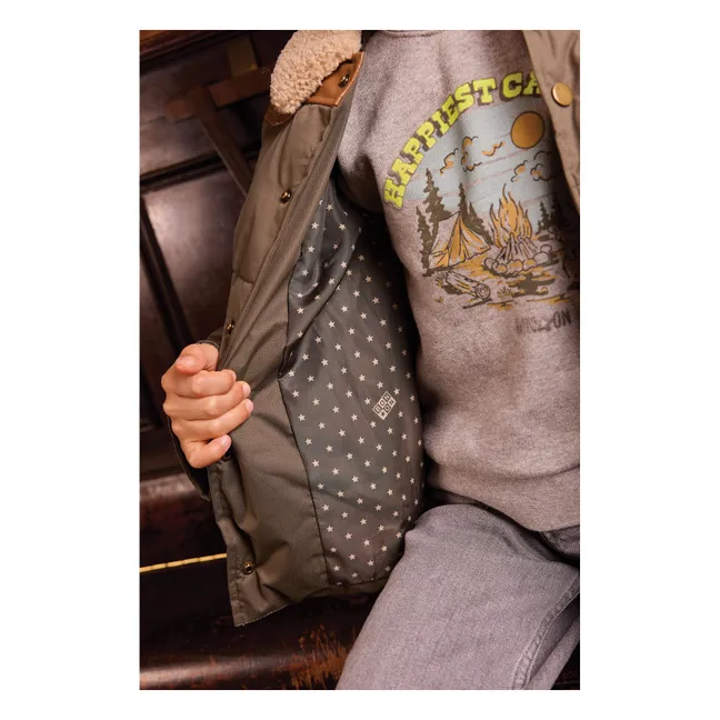 Sweat Happiest | Gris chiné