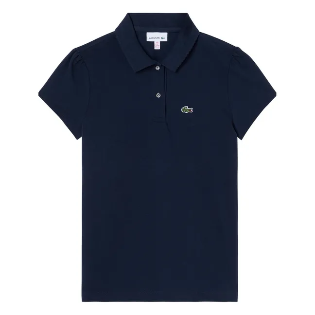 Polo Logo Coton Bio | Bleu marine