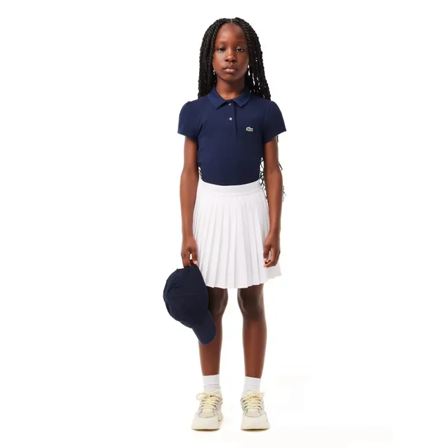 Polo Logo Coton Bio | Bleu marine