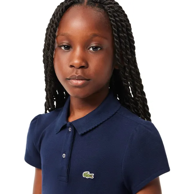 Polo Logo Coton Bio | Bleu marine