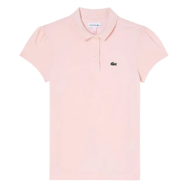 Polo Logo Coton Bio | Rose pâle