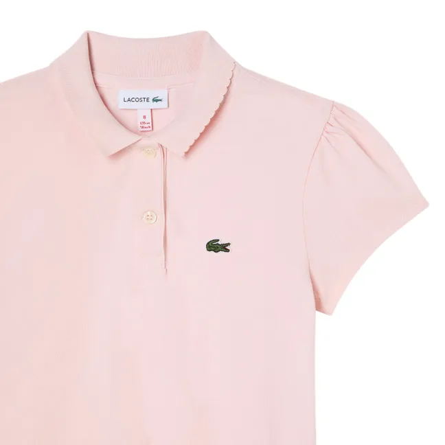 Polo Logo Coton Bio | Rose pâle