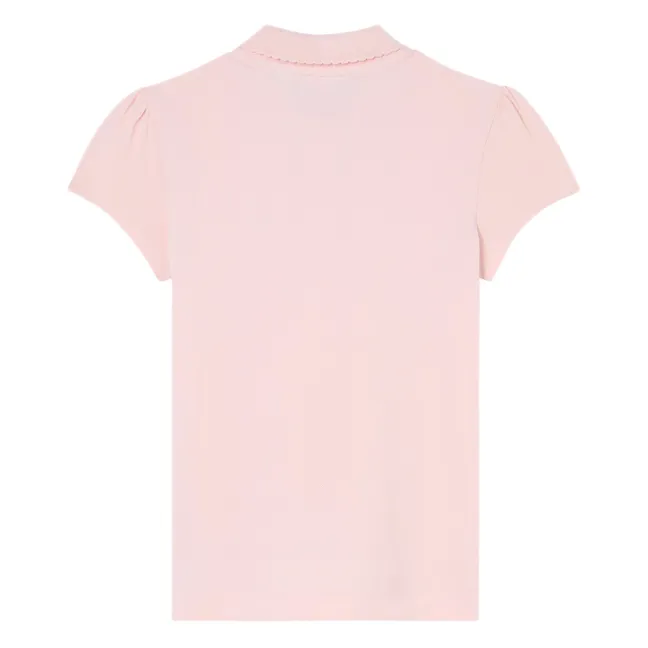 Polo Logo Coton Bio | Rose pâle