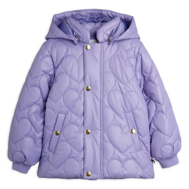 Doudoune Cœurs Fibres Recyclées | Violet