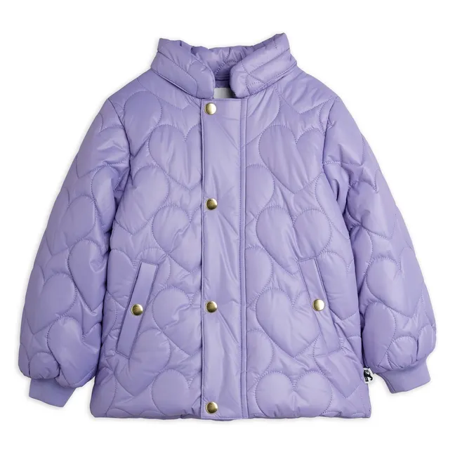 Doudoune Cœurs Fibres Recyclées | Violet