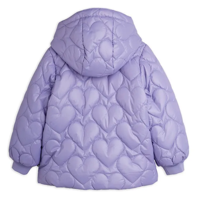 Doudoune Cœurs Fibres Recyclées | Violet